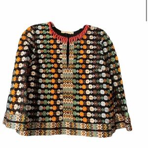 Tory Burch Black and Red Blouse